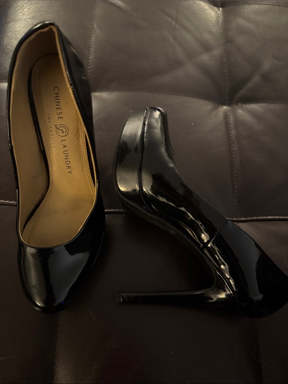 Chinese Laundry Black Patent Stiletto Pumps
